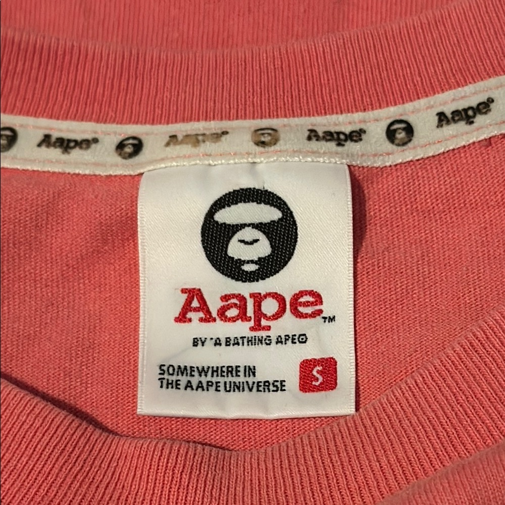 A Bathing Ape Bape Orange Long Sleeve Tee - Picture 2 of 6